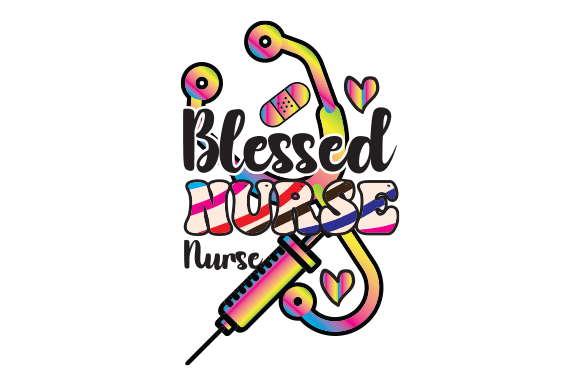 Blessed Nurse Sublimation T-Shirt Design