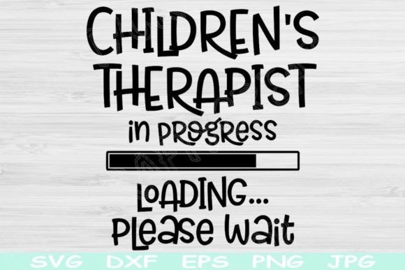 Children’s Therapist in Progress Loading Graphics and Crafts