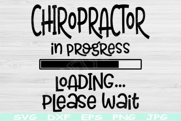 Chiropractor in Progress Loading Svg Graphics