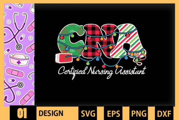 Christmas Lights CNA Nurse Graphics and Crafts