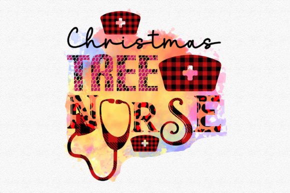 Christmas Tree Nurse Sublimation Graphics & Crafts