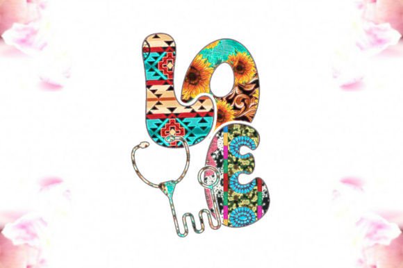 Love Nurse Christmas Sublimation Graphics