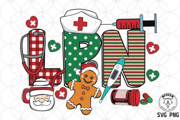 LPN Retro Christmas Sublimation: Graphics & Crafts for Holiday Content