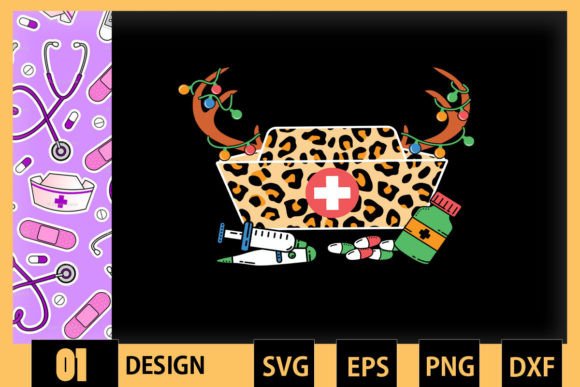 Nurse Deer Christmas - Graphics & Crafts