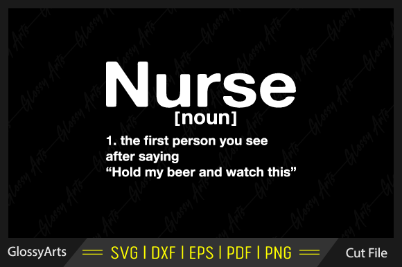 Nurse Noun Svg for Graphics and Crafts