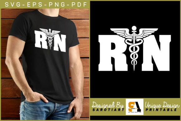 Nurse RN Design Gift T-shirt Vector SVG