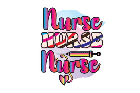 Nurse Sublimation T-Shirt Design for Crafts and Graphics