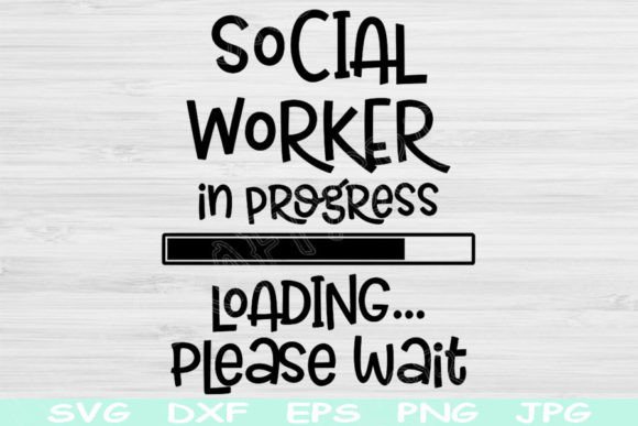 Social Worker Svg in Progress Loading Graphics