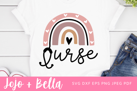 Stethoscope Nurse Heart Digital Cut File: Graphics & Crafts