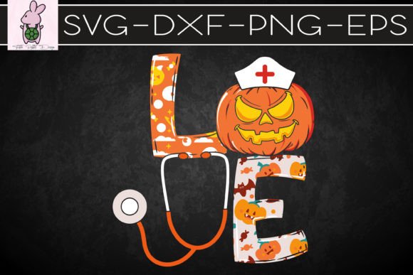 Womens Love Nurse Life Pumpkin Leopard Graphics
